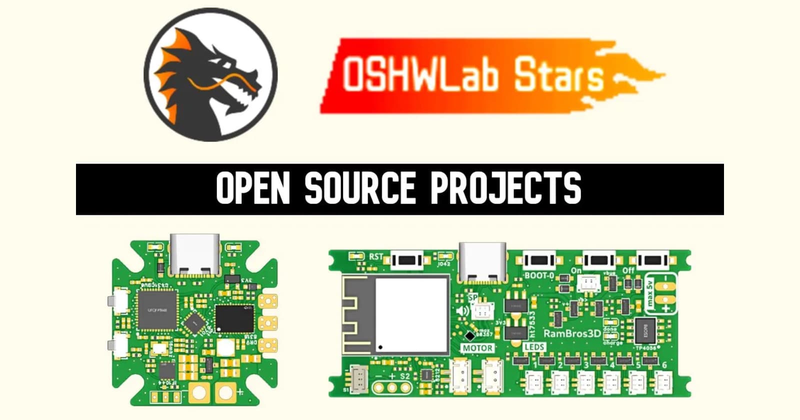 Launch your projects with OSHWLab Stars